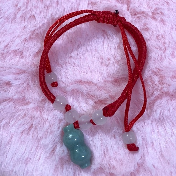 Jewelry - New Lucky Carved Natural Jade Adjustable Bracelet